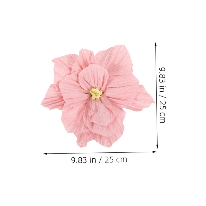 Crepe Paper Flowers 10Pcs For Wedding Party Nursery Decor Wall Ceiling Design - Image 3