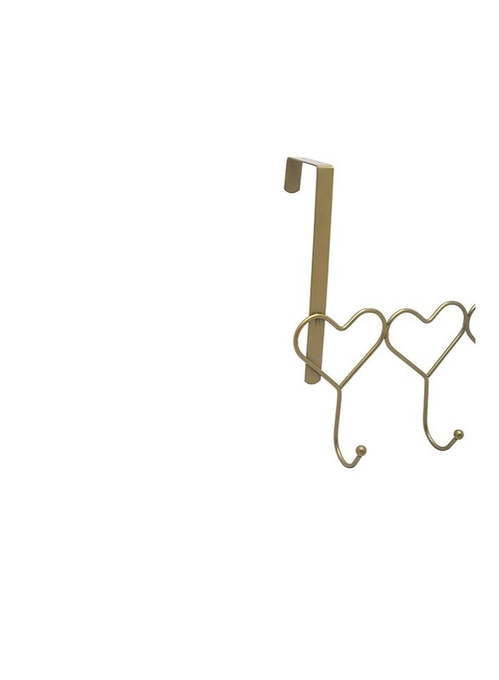 Over The Door Hanger | Over The Door Hook | Coat Rack And Movable Clothes Rack With 4 Hooks For Hanging | Heavy Duty Aluminum Door Organizer For Towels, Clothes, Hats, Bags, Behind Bathroom Door - Image 3