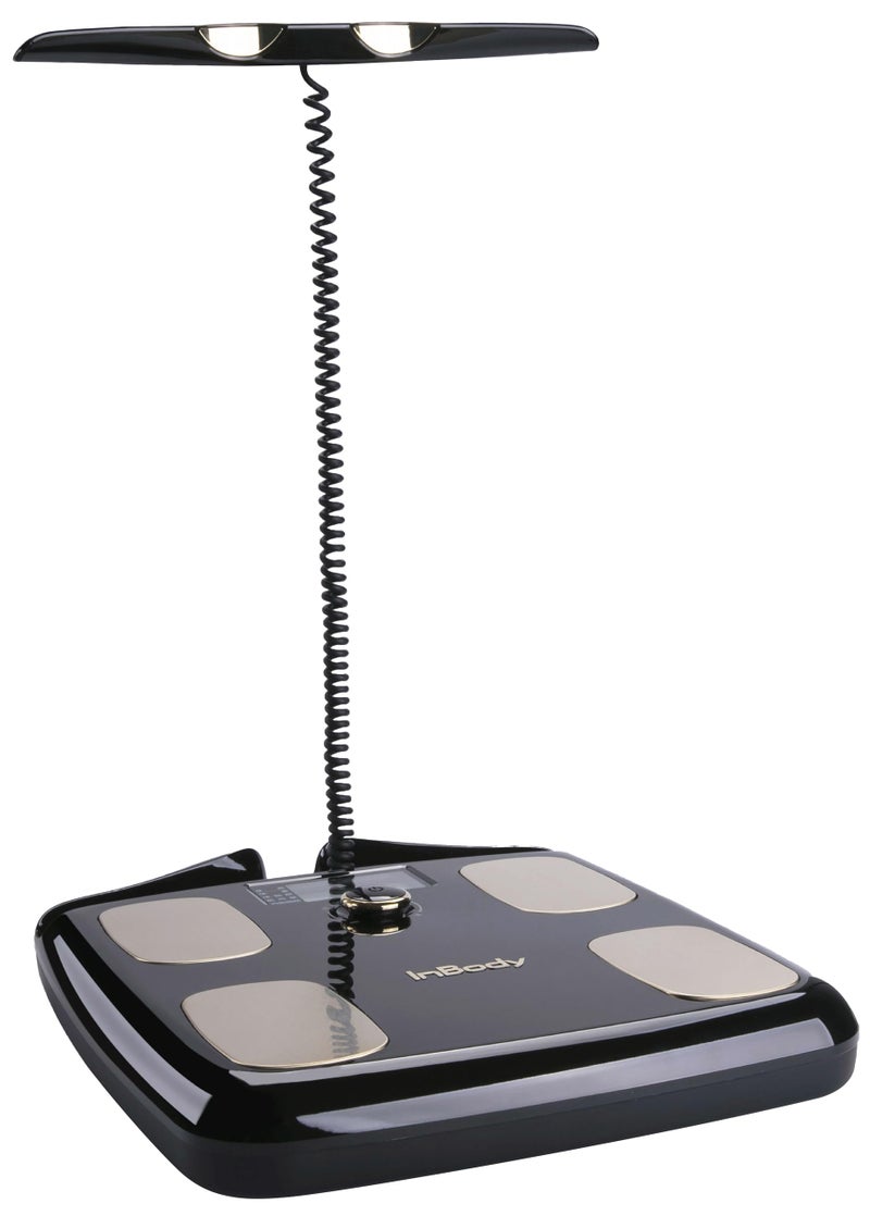 InBody ميزان الدهون في الجسم InBody Dial H20 - ميزان InBody لوزن الجسم ونسبة الدهون وكتلة العضلات - ملحقات صالة الألعاب الرياضية للرجال والنساء، جهاز قياس الدهون في الجسم - متصل بلوتوث، أسود منتصف الليل - Image 2