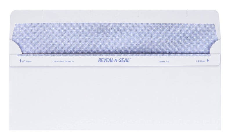Quality Park Window Security Envelope, Reveal-N-Seal, White, 4.125 x 9.5, 500 per Box, (67418) - Image 4