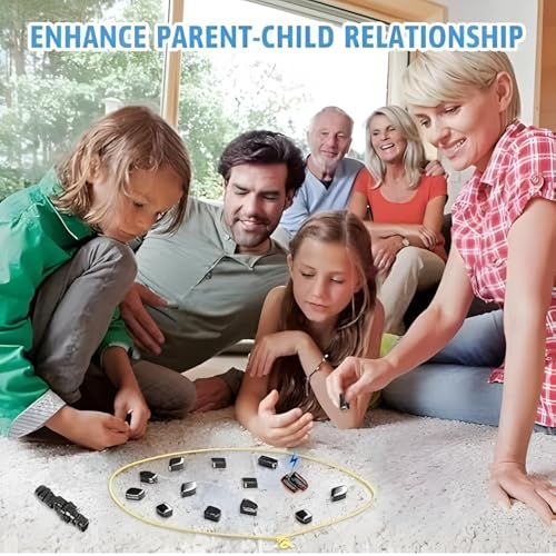 Mashes Magnetic Strategy Board Game for Kids & Adults | Fun Family Game with Magnets & Lanyard Rope | Brain Boosting Logic & Reflex Challenge | Travel & Party Game for All Ages (24 Pcs) - Image 4