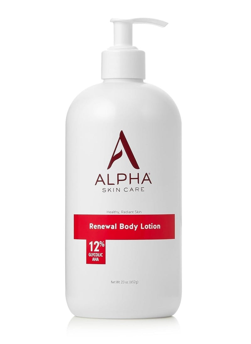 Alpha Alpha Skin Care Revitalizing Body Lotion, 12% Glycolic AHA, Daily Moisturizer Hydrates & Exfoliates, Anti-Aging, 23 Oz  - Image 1