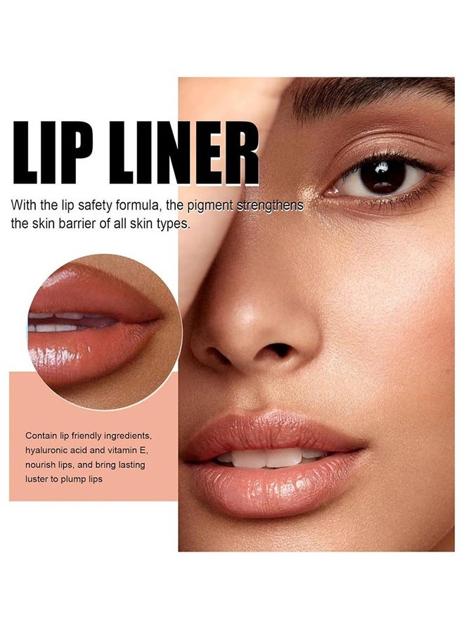 SELINE GIRL Lip Liner - Peel Off Lip Liner Tattoo, Peel Off Lip Stain, Long Lasting Lip Stain Peel Off, Infused with Hyaluronic Acid & Vitamin E, Makeup Gift for Women （3PCS-#01、#02、#03）  - Image 3