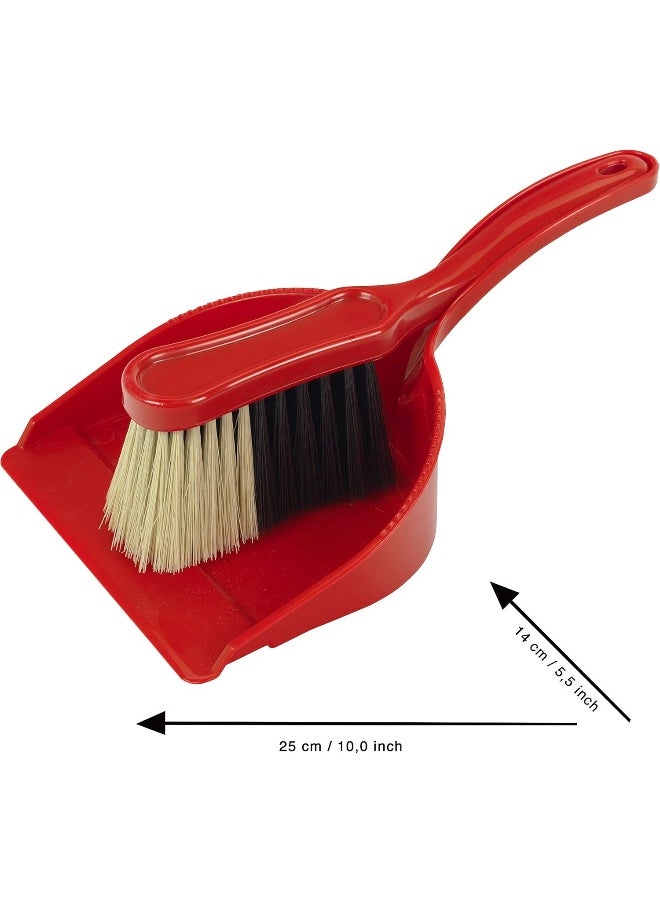 Klein Theo Klein 6310 Classic Sweeping Set, 2-part I Children's hand brush set including dustpan I Dimensions: 24 cm x 15 cm x 8 cm I Toys for children aged 3 and over  - Image 2