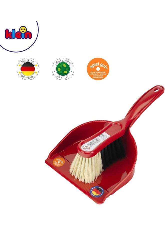 Klein Theo Klein 6310 Classic Sweeping Set, 2-part I Children's hand brush set including dustpan I Dimensions: 24 cm x 15 cm x 8 cm I Toys for children aged 3 and over  - Image 3