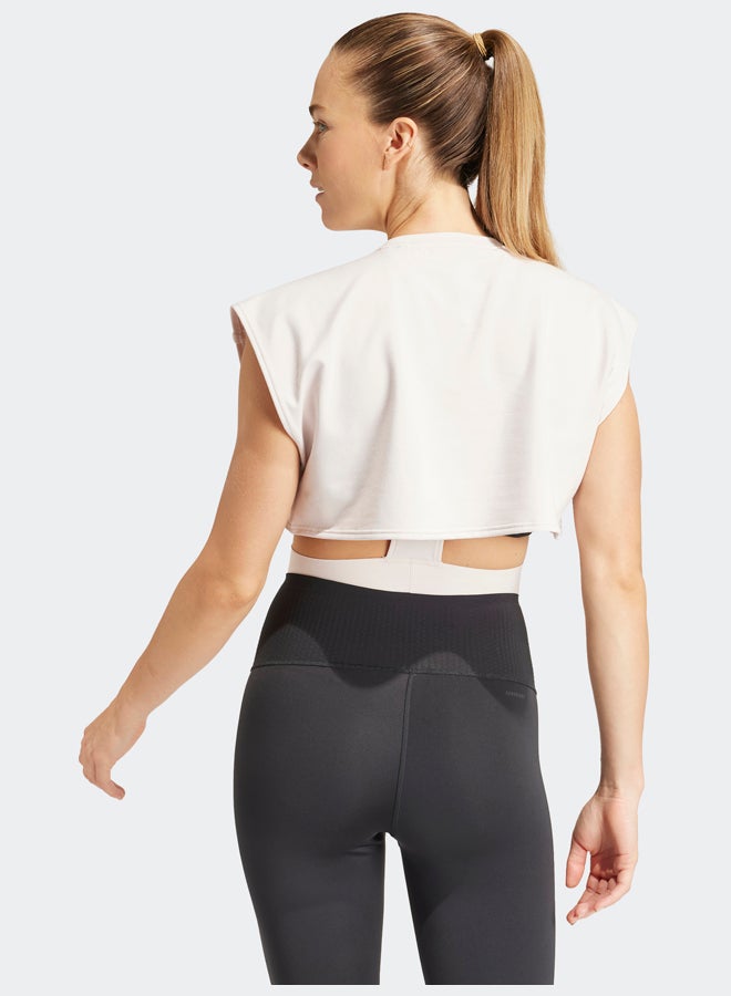 Adidas Power AEROREADY Crop Sleeveless Tee  - Image 3