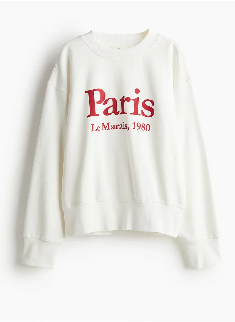 H&M Text-Motif Sweatshirt