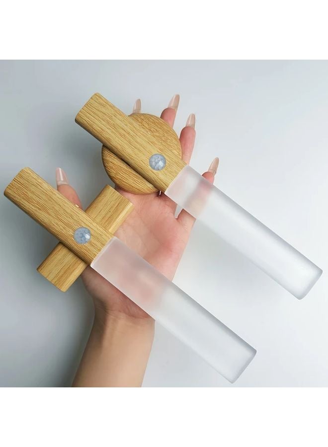 مستشعر الحركة الذكي مصباح ليلي قابل لإعادة الشحن عبر USB مصباح حائط مغناطيسي بإضاءة دافئة - Image 5