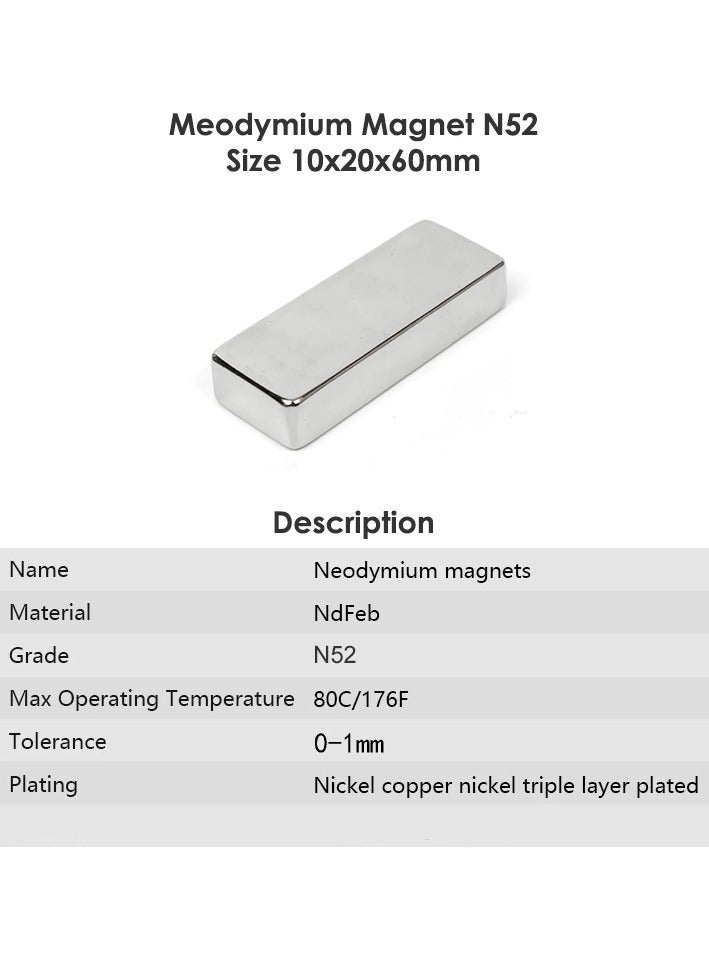 Neodymium Magnet Super Strong Rectangular for Fridge, Office, Home, Refrigerator, Whiteboard, Map, DIY Craft Magnet - Image 4