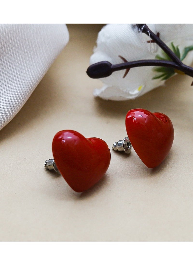 FLUFFY - Colo Earring For Fluffy Women's Accessories-Red - Image 1