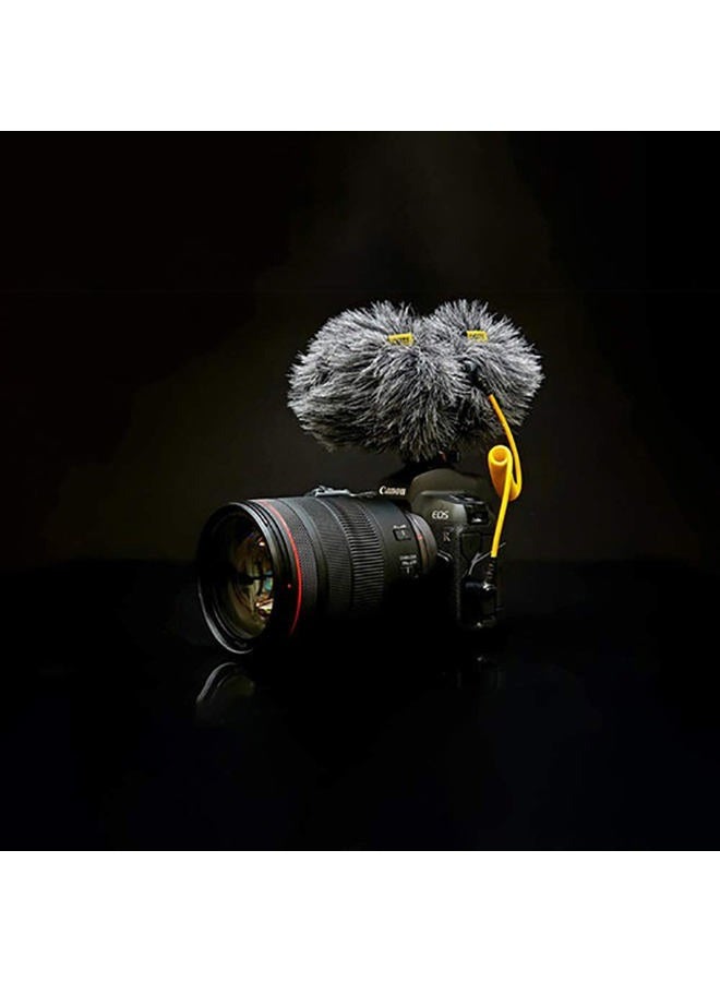 Deity US Stock V-Mic D4 Duo Dual-Capsule Micro Camera-Mount Shotgun Microphone, Dual Mono/Stereo Recording, Plug and Play Mic with Rycote Shockmount for DSLRs, Camcorders, Smartphones - Image 3