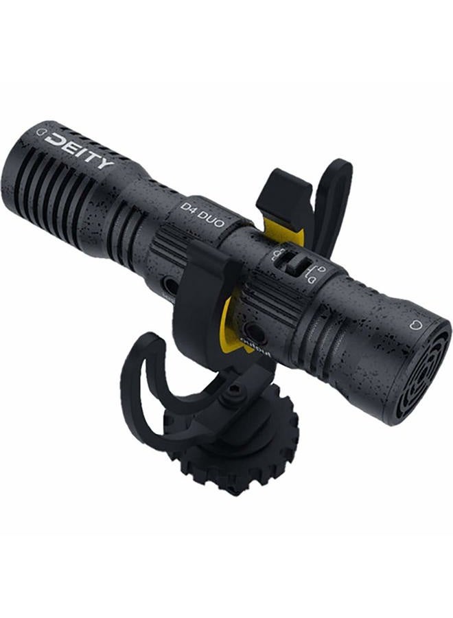 Deity US Stock V-Mic D4 Duo Dual-Capsule Micro Camera-Mount Shotgun Microphone, Dual Mono/Stereo Recording, Plug and Play Mic with Rycote Shockmount for DSLRs, Camcorders, Smartphones - Image 2