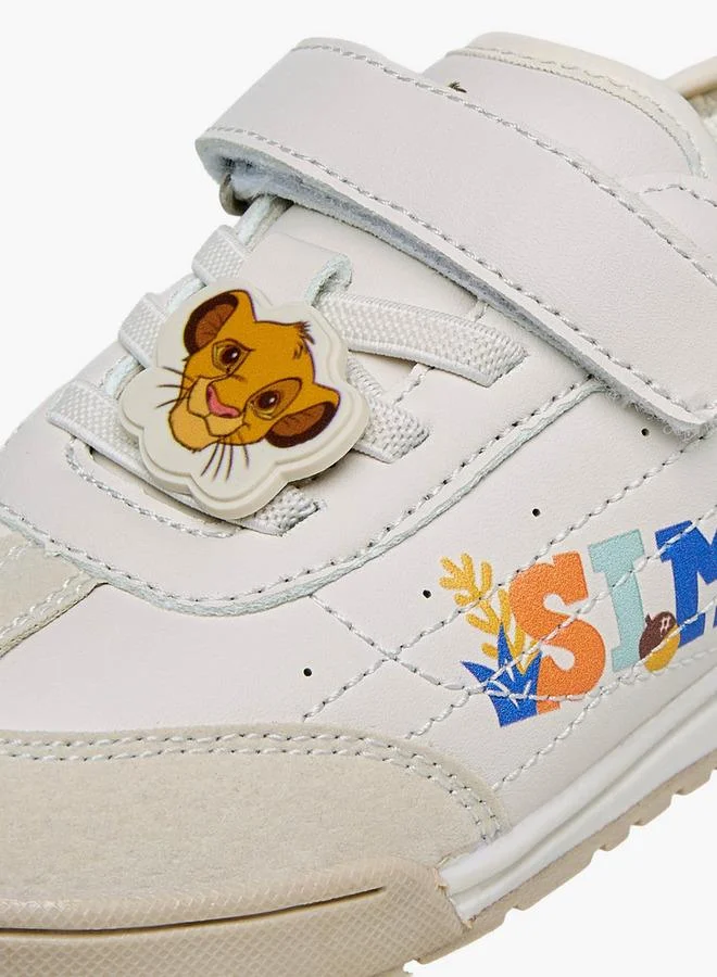 Disney Beige Boys Simba Print Hook & Loop School Sneakers for Men | Best Price UAE