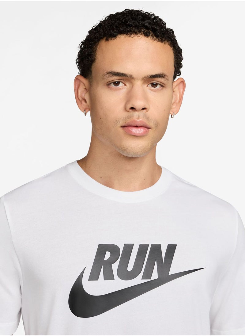 Nike Dri-Fit Running Swoosh T-Shirt  - Image 3