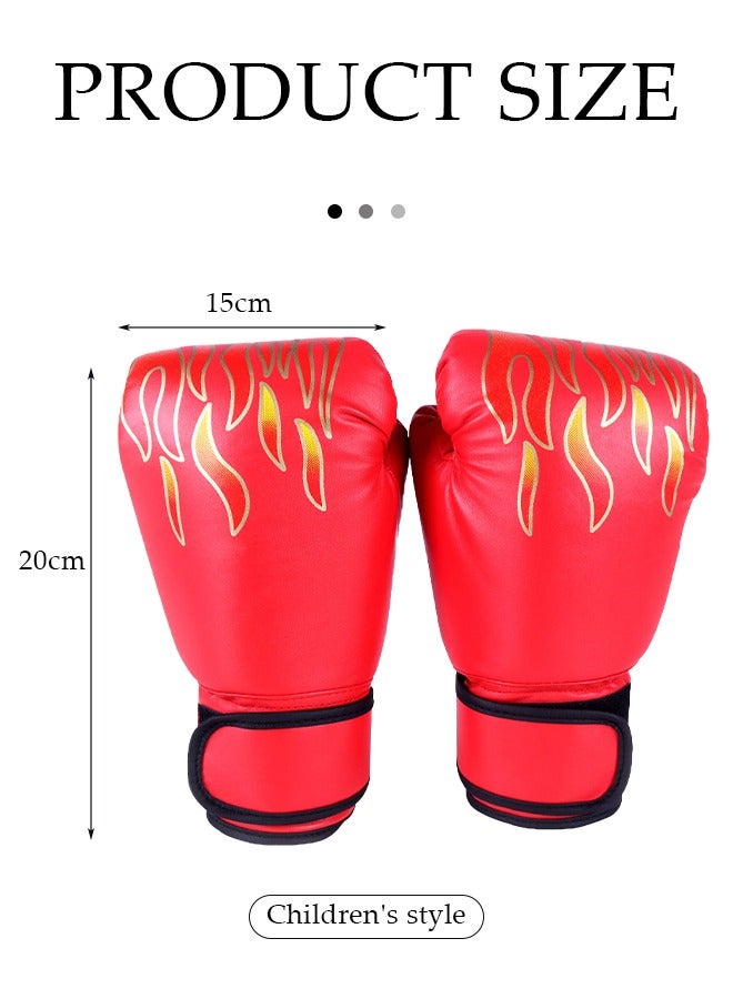 DUNISO Boxing Gloves，Children Training Fighting Gloves，Designed With Velcro，Wear Resistant And Durable，Comfortable And Breathable，Suitable For Boxing, Kickboxing, Karate, Muay Thai, MMA Training - Image 2
