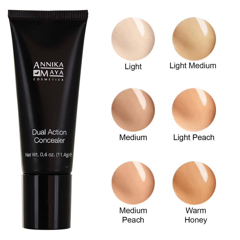 Annika Maya Cosmetics Annika Maya Dual Action Undereye Concealer for Neutralizing Dark Circles (Light) - Image 2