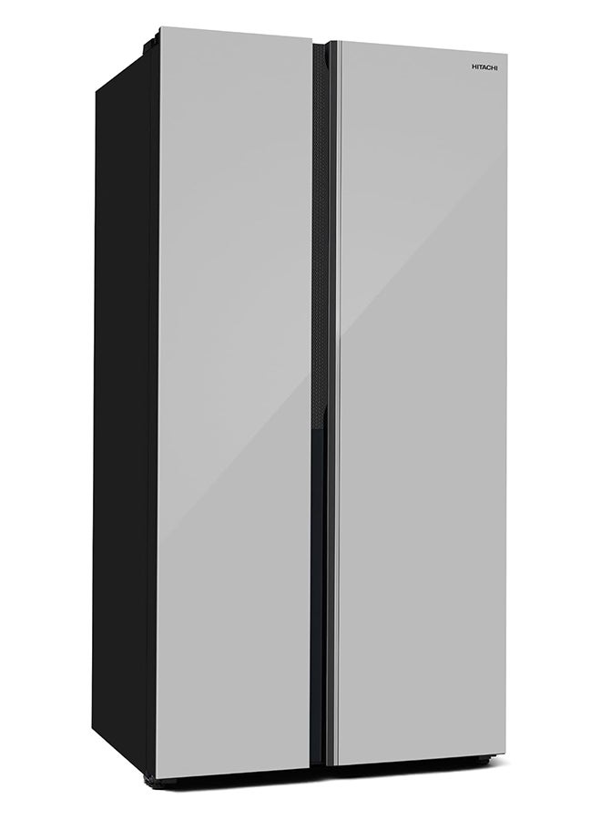 HITACHI 656L Side-by-Side Refrigerator | Inverter Compressor | Dual Surround Cooling | Selectable Zone Soft Freeze (-2°C) | Triple Power Filter | Quick Cool & Freeze, 637 kW HRSN9713ESGSAE Glass Silver - Image 3