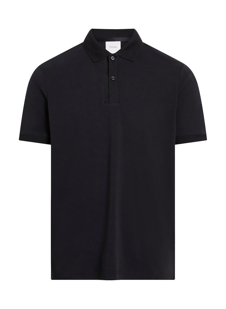 CALVIN KLEIN Texture Collar Short Sleeve Polo  - Image 5