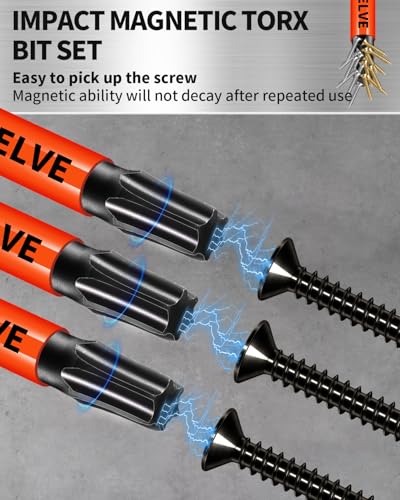 DYRECELVE Impact Torx Bit Set T15 T20 T25 T30 T40, 10-Pack 2 Inch S2 Steel Magnetic Power Bits for Impact Driver, 1/4 Inch Hex Shank Heavy Duty Magnetic Grip (Anti-Slip) - Image 5