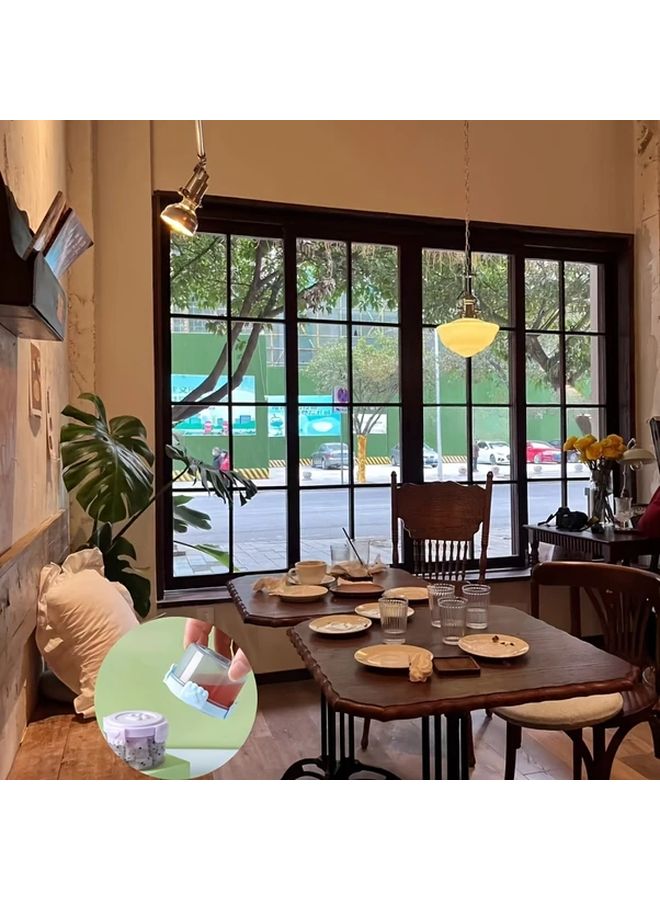 4 قطع من حاويات البهارات البلاستيكية المقاومة للتسرب بأغطية مطبوعة بصمة كف الحيوان بألوان متنوعة - Image 5