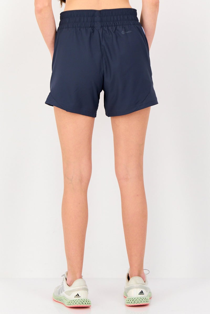 Adidas Women Brand Logo Training Shorts, Dark Grey - Image 3