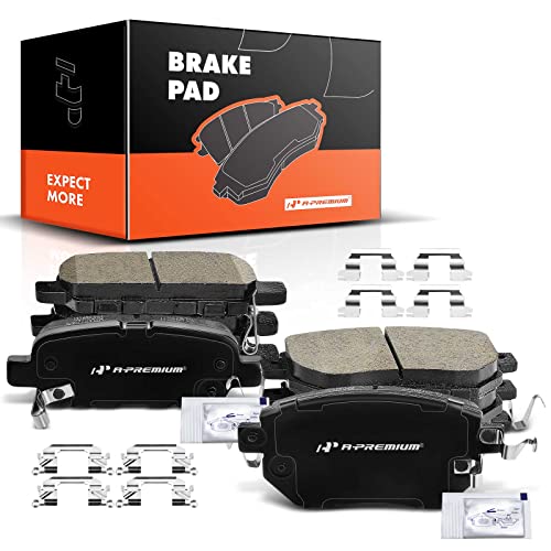 A-Premium Front and Rear Ceramic Disc Brake Pads Set Compatible with Select Nissan and Infiniti Models - Altima 2005-2006, Maxima 2004-2008, Murano 2003-2007 2009-2012,FX35/FX45 2003-2005 - Image 1