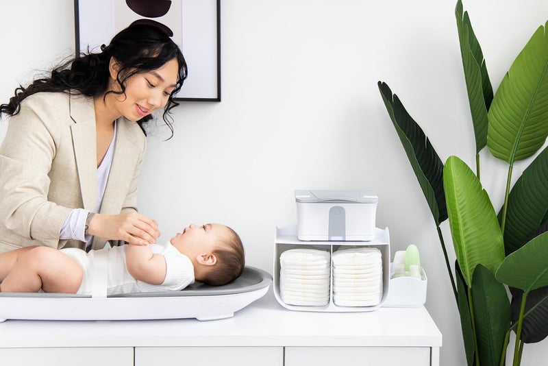 Ubbi Diaper Caddy Organizer Stores Baby Diapers Wipes  Baby Accessories White - Image 2