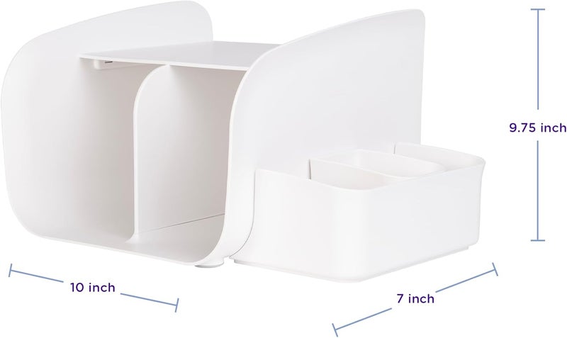 Ubbi Diaper Caddy Organizer Stores Baby Diapers Wipes  Baby Accessories White - Image 3
