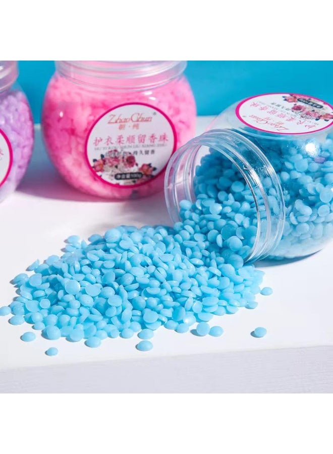 4 packs of laundry fragrance beads, deodorizing fabric freshener, soft laundry beads, 100g per pack - assorted scents and colors - Image 4