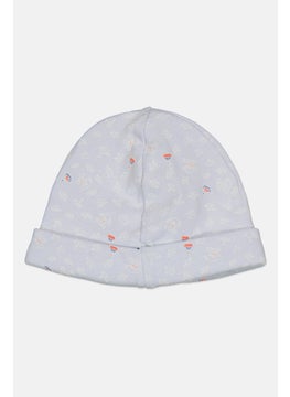 Sergent Major Toddlers Girl Allover Print Beanie, Light Blue  - Image 2