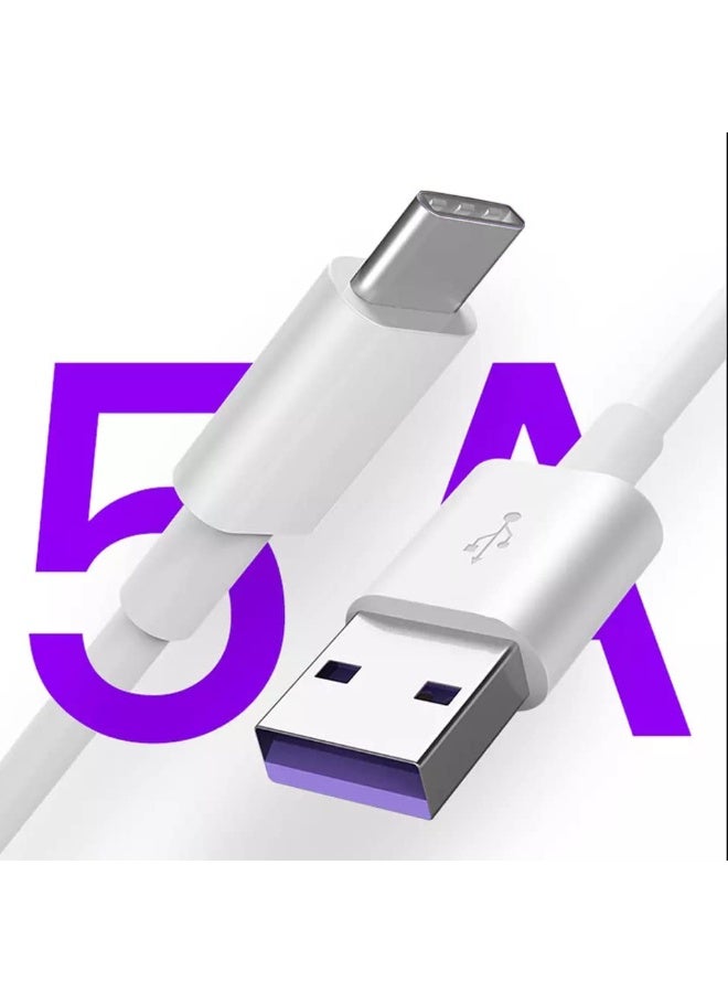 سمارت لينك كابل Smart Link USB-C للشحن السريع ونقل البيانات (5 أمبير) - من USB-A إلى USB-C - يدعم الشحن ونقل البيانات بسرعة عالية (480 ميجابت في الثانية) - متوافق مع هواتف أندرويد والأجهزة اللوحية وأجهزة الكمبيوتر المحمولة والأجهزة المزودة بمنفذ USB-C. - Image 2