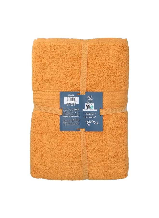 REVE 2-Piece Reyna Bath Towel Set Orange 70 x 140 cm PI1038-PD457-AW3  - Image 1