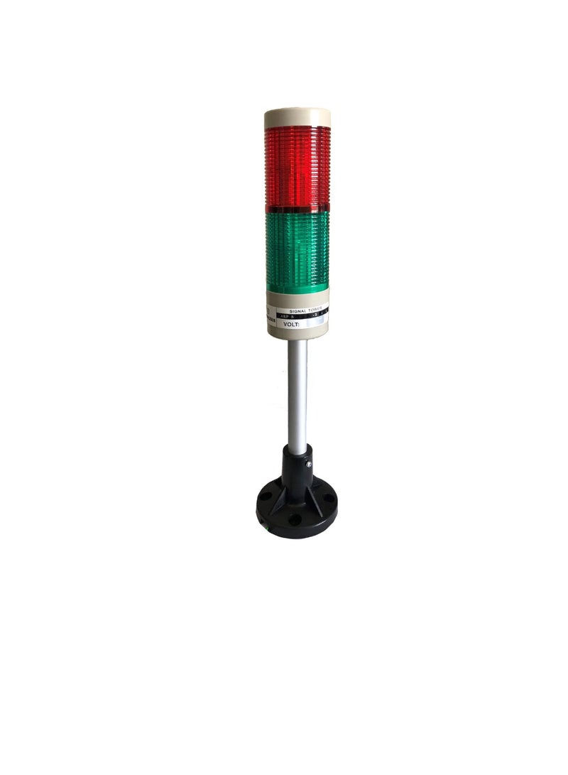 Auspicious Stack Light Red & Green Color Steady Light ARPS5RG 24VAC/DC - Image 2