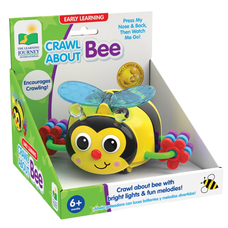 The Learning Journey Early Learning - Crawl About Bee - Crawling Toys for Babies 6-12 Months - Bright Lights and Fun Melodies - Award Winning Toys - Image 1