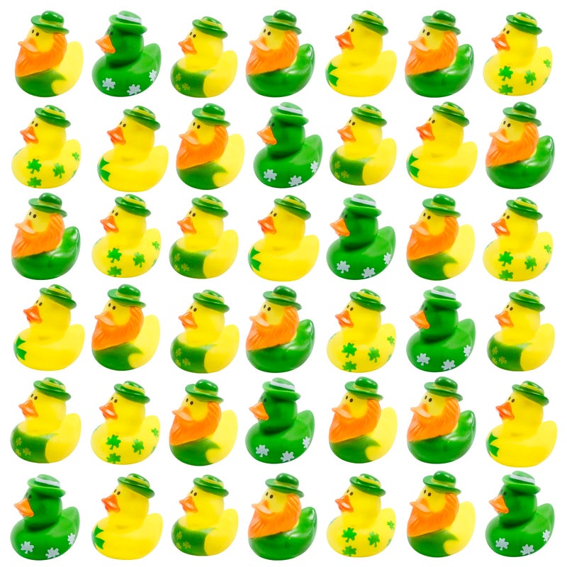 Cherislpy 36 Pcs St Patricks Day Rubber DucksBaby Showers AccessoriesMini 216 Duckies Bath Toys for Kids St Patricks Day Party FavorsGift Exchange St Patricks Day - Image 3