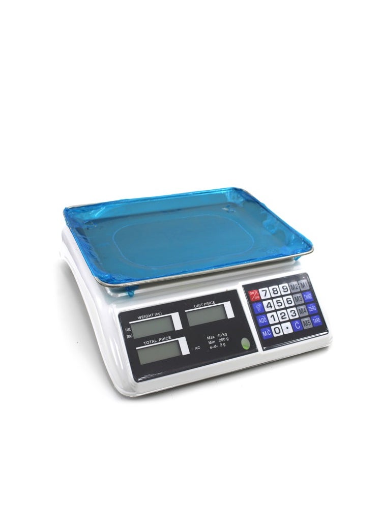 Generic - Fruity Weigh 40 Compact Fruit Weight Scale 40kg Capacity, Space Saving Design by Generic - Image 1