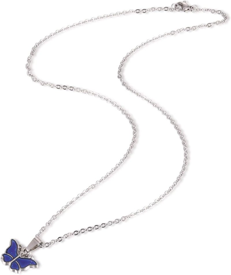 FM FM42 Temperature Sensing Color Changing Pendant Necklace with 19.29" Stainless Steel Rolo Chain - Image 2