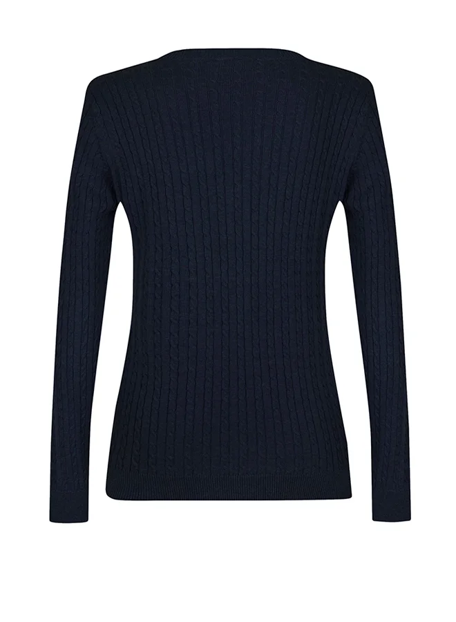 فيليكس هاردي كنزة بياقة على شكل حرف  محبوكة بكابل