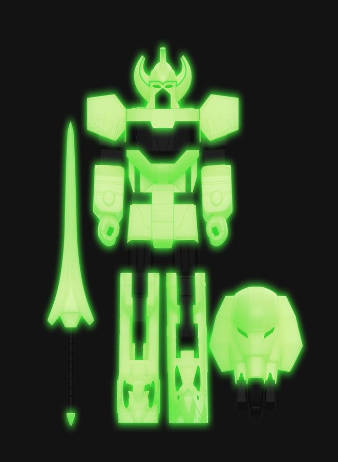 Super7 Mighty Morphin Power Rangers Megazord (Lightning Glow) Reaction Figure - 5.75" Power Rangers Action Figure with Accessories Classic TV Show Collectibles - Image 4