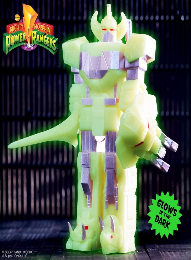 Super7 Mighty Morphin Power Rangers Megazord (Lightning Glow) Reaction Figure - 5.75" Power Rangers Action Figure with Accessories Classic TV Show Collectibles - Image 5