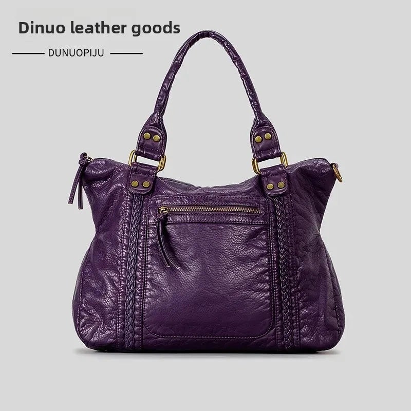 Hot-selling French Vintage Bags Shoulder Crossbody Bag Tote Bag Large Bag Women''s Large Capacity Bag Washing Bag - Image 3