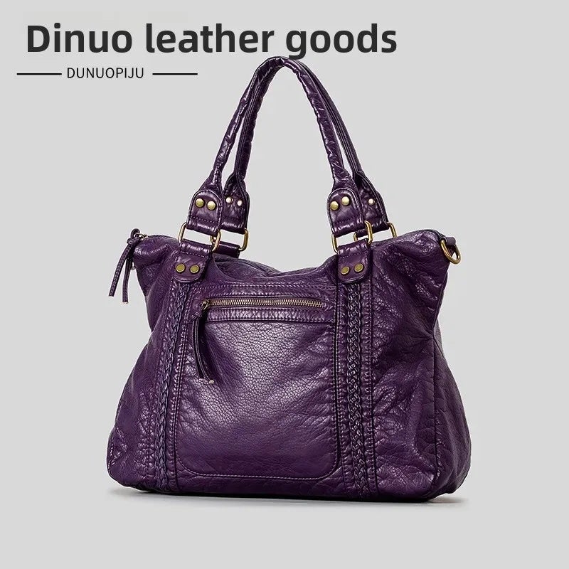 Hot-selling French Vintage Bags Shoulder Crossbody Bag Tote Bag Large Bag Women''s Large Capacity Bag Washing Bag - Image 2