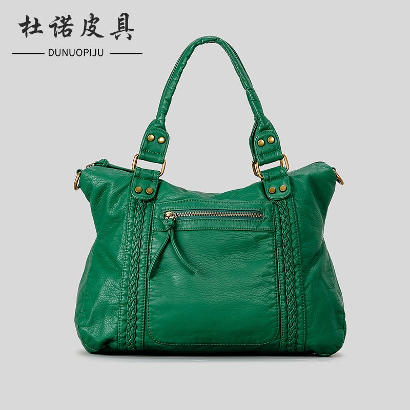 Hot-selling French Vintage Bags Shoulder Crossbody Bag Tote Bag Large Bag Women''s Large Capacity Bag Washing Bag - Image 1