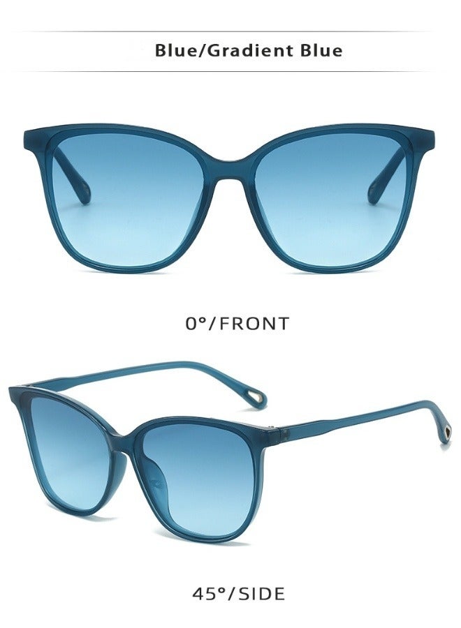 آنا نظارات شمسية فاخرة بحواف مستديرة ومربعة ومقاومة للأشعة فوق البنفسجية بتصميم عصري شخصية - Image 2