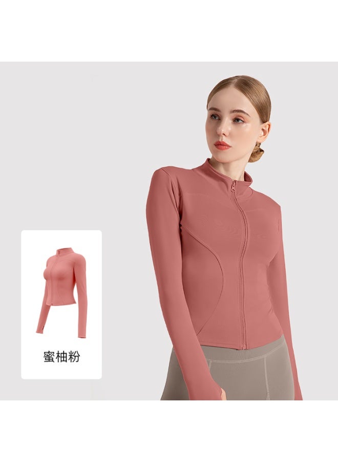 Women's Tracksuit Jacket Slim Fit Long Sleeved Fitness Coat Yoga Tops with Thumb Holes Gym Jacket Workout Sweatshirts  - Image 1