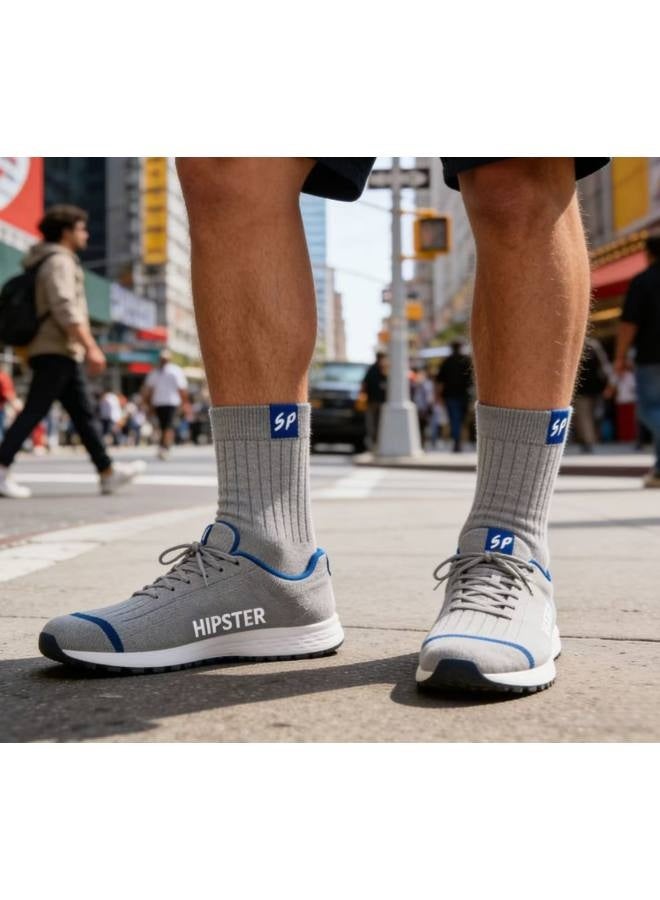 5 أزواج - جوارب شتوية سميكة دافئة للرجال من الصوف مع طبقة إضافية من الصوف، جوارب طويلة دافئة متوسطة الطول - Image 3