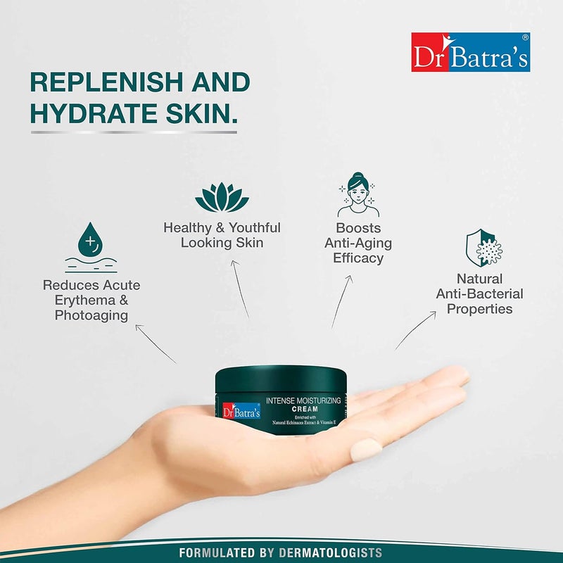 Dr Batra's Dr Batras Dr BatraS Intense Moisturizing Cream Enriched With Natural Echinaces Vitamin E 100 Gm Pack Of 2 - Image 3