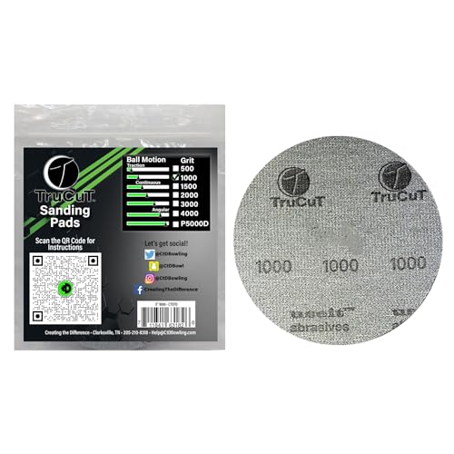 Creating the Difference TruCut Sanding Pads | Made Specifically for Bowling Balls | Resurfacing – Surface Management (1000 Grit, 5 inch) - Image 1