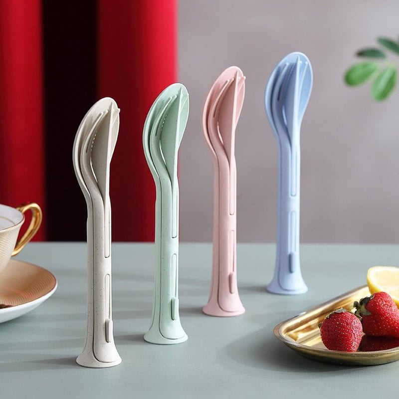 Reusable Fork, Knife and Spoon Set - Practical and Stylish Choice Best Portable Cutlery Set for All Occasions - Image 1