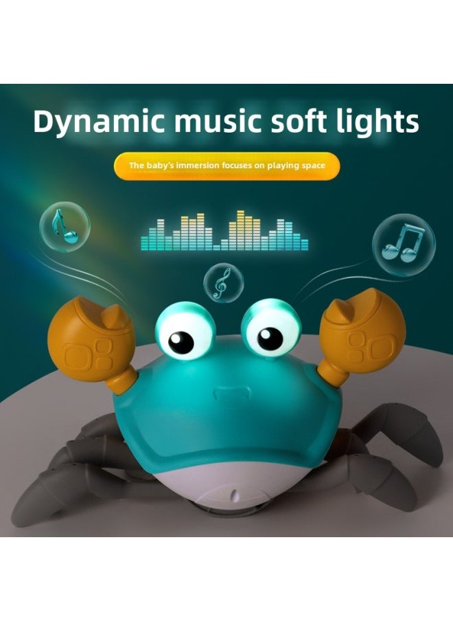Children's Automatic Induction Crab 1 A 2 Year Old Boy And Girl Baby Baby Simulation Crawling Electric Toys-Color:Orange Induction Escape Crab-battery ]  - Image 4